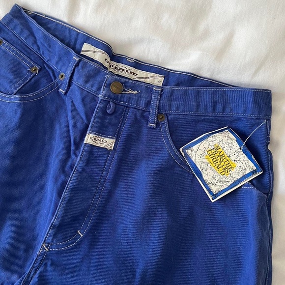 1991 deadstock marithe francois girbaud knee length shorts in royal • size 31 - Picture 4 of 10